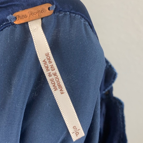 Free People Jills Sequin Swing Mini Blue Combo NWT - Picture 11 of 14